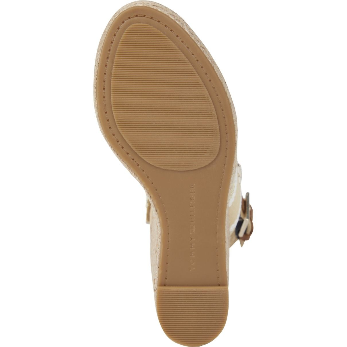 TOMMY HILFIGER Basutės moterims, Smėlio, Webbing high wedge sandal 5