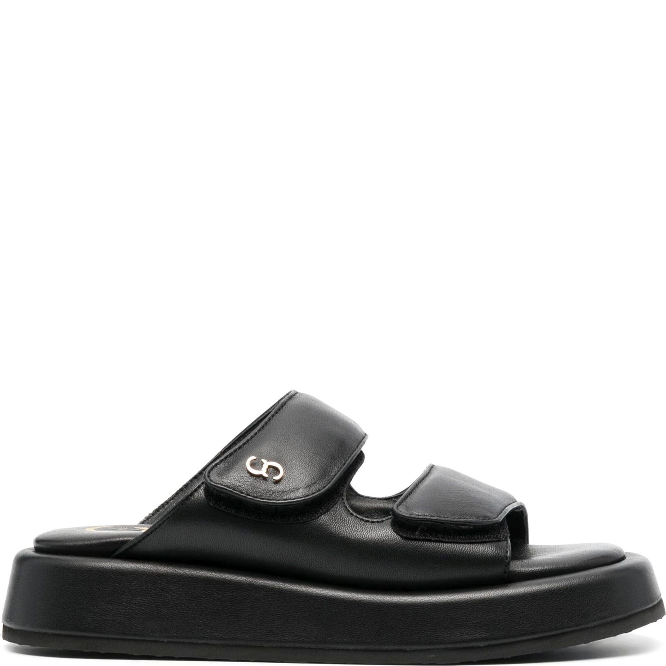 CESARE CASADEI Šlepetės moterims, Juoda, Ciabatta sandals 2