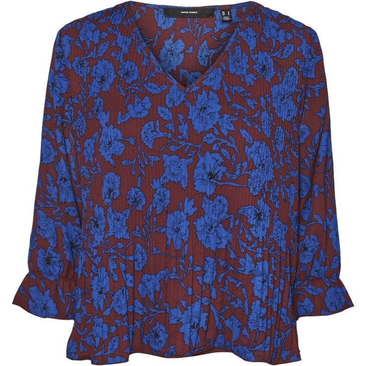 VERO MODA Palaidinės moterims, Violetinė, VMVILMA 3/4 TOP WVN