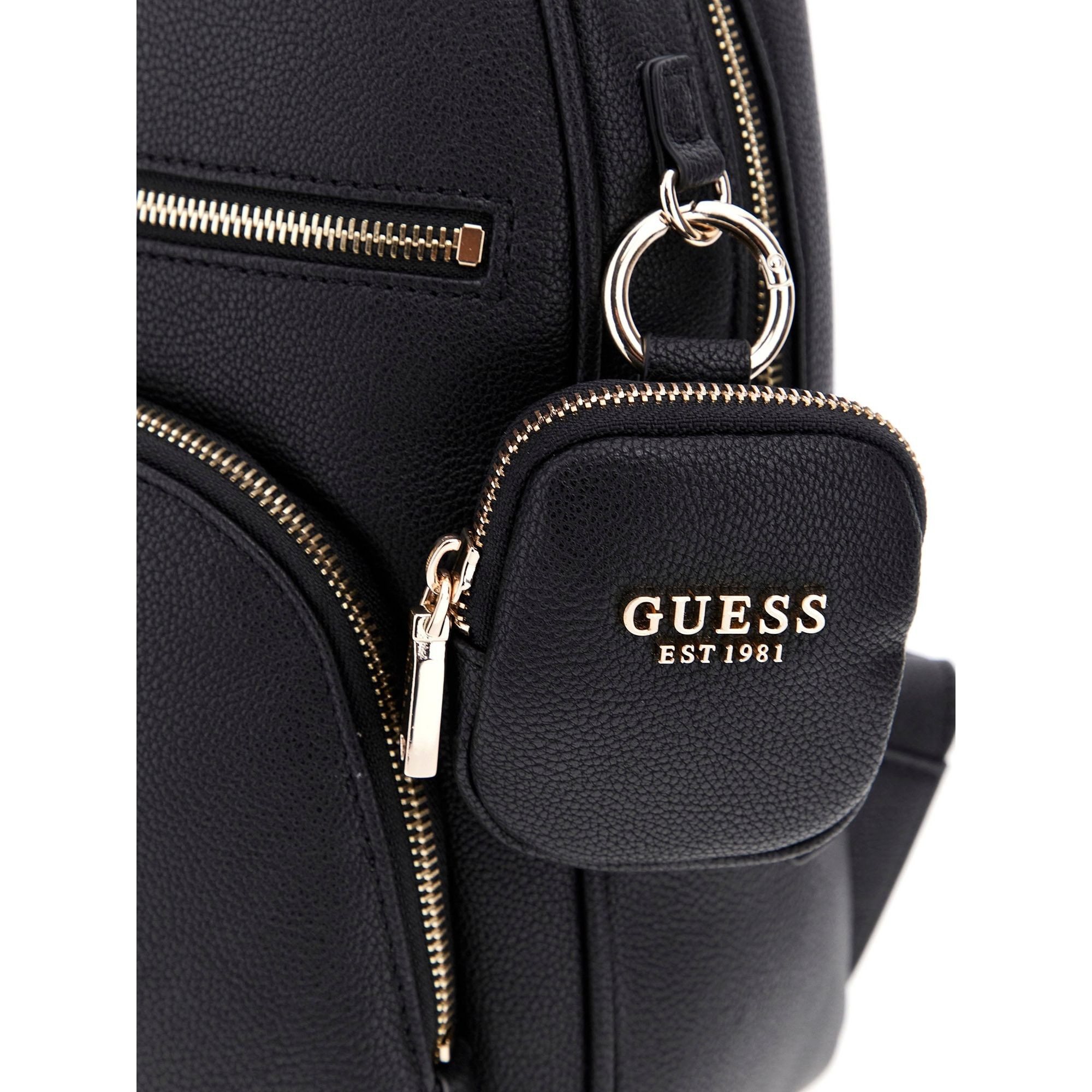 GUESS Kuprinė moterims, Juoda, Power play backpack 5