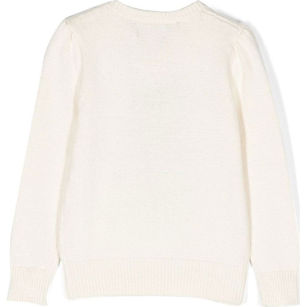 RALPH LAUREN KIDS Megztinis mergaitėms, Kūno, Bear sweater (2-6x) 2
