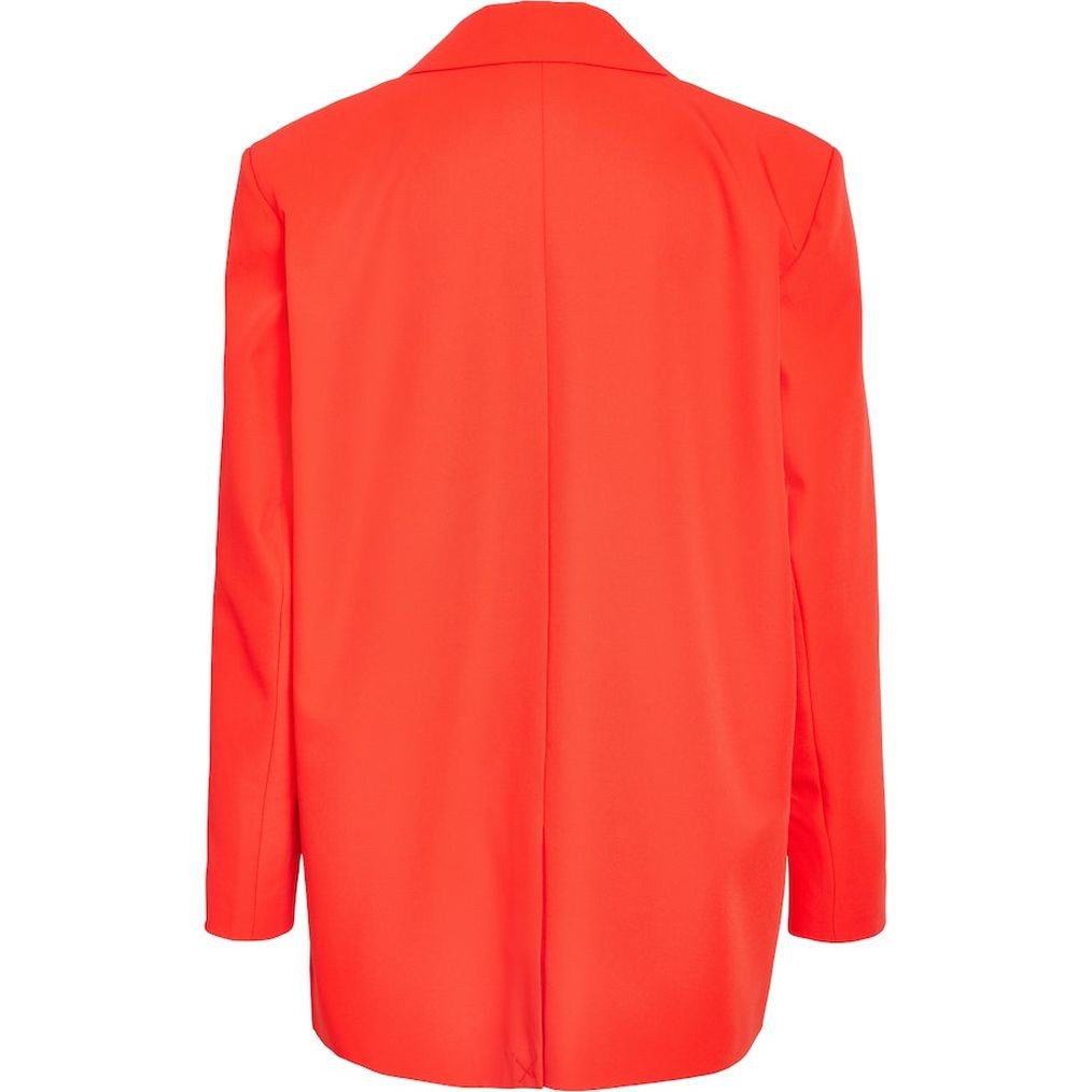 NOISY MAY Švarkas moterims, Raudona, NMVINCENT L/S OVERSIZ 2