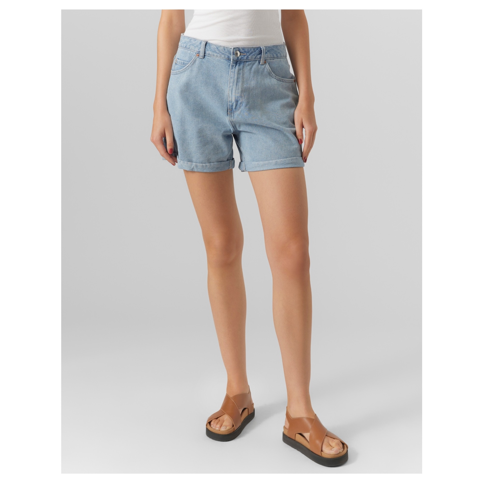 VERO MODA Šortai moterims, Mėlyna, Zuri loose denim 2