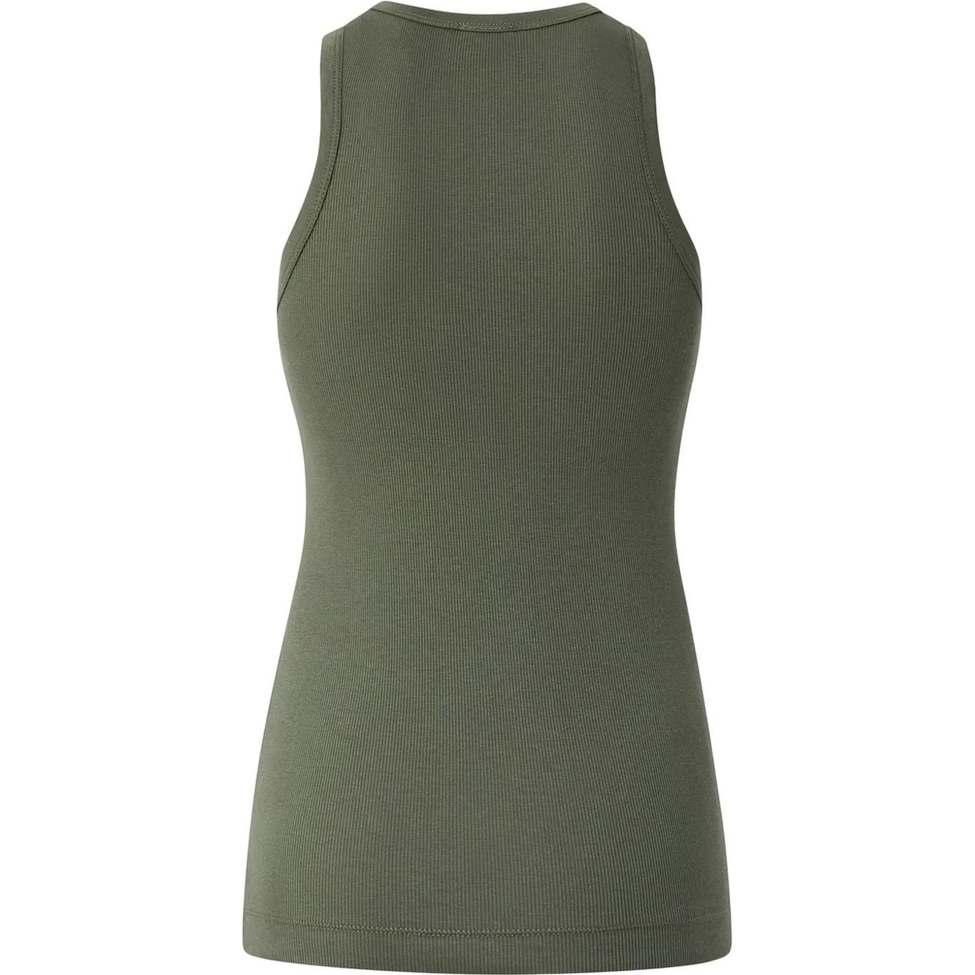 PINKO Marškiniai be rankovių moterims, Žalia, Logo-embroidered tank top 2