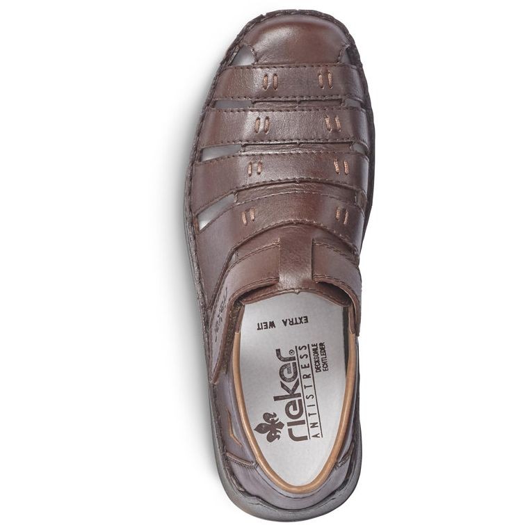 RIEKER Basutės vyrams, Ruda, SANDALS 4