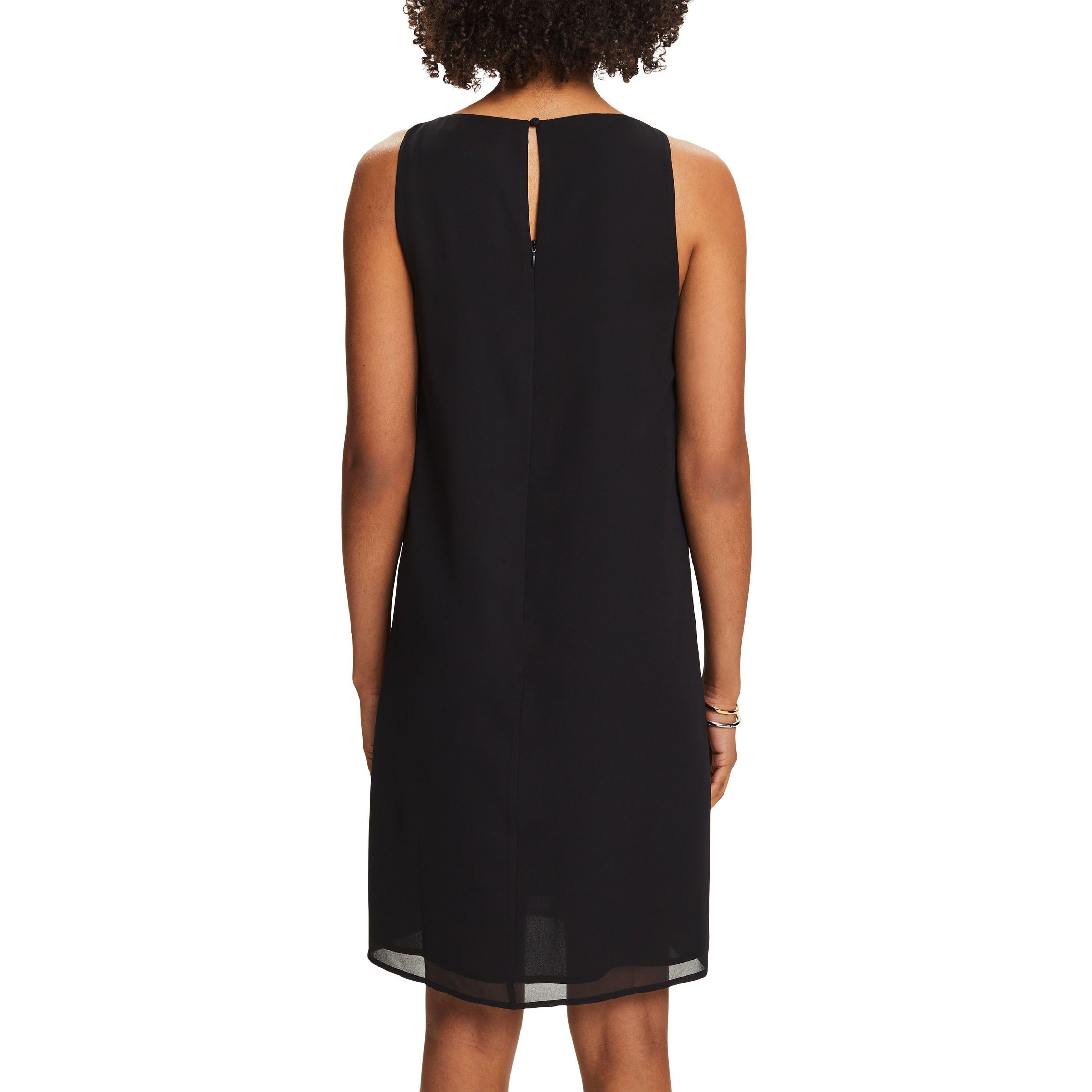 ESPRIT Midi suknelė moterims, Juoda, sus*crep chiffo Midi dress 3