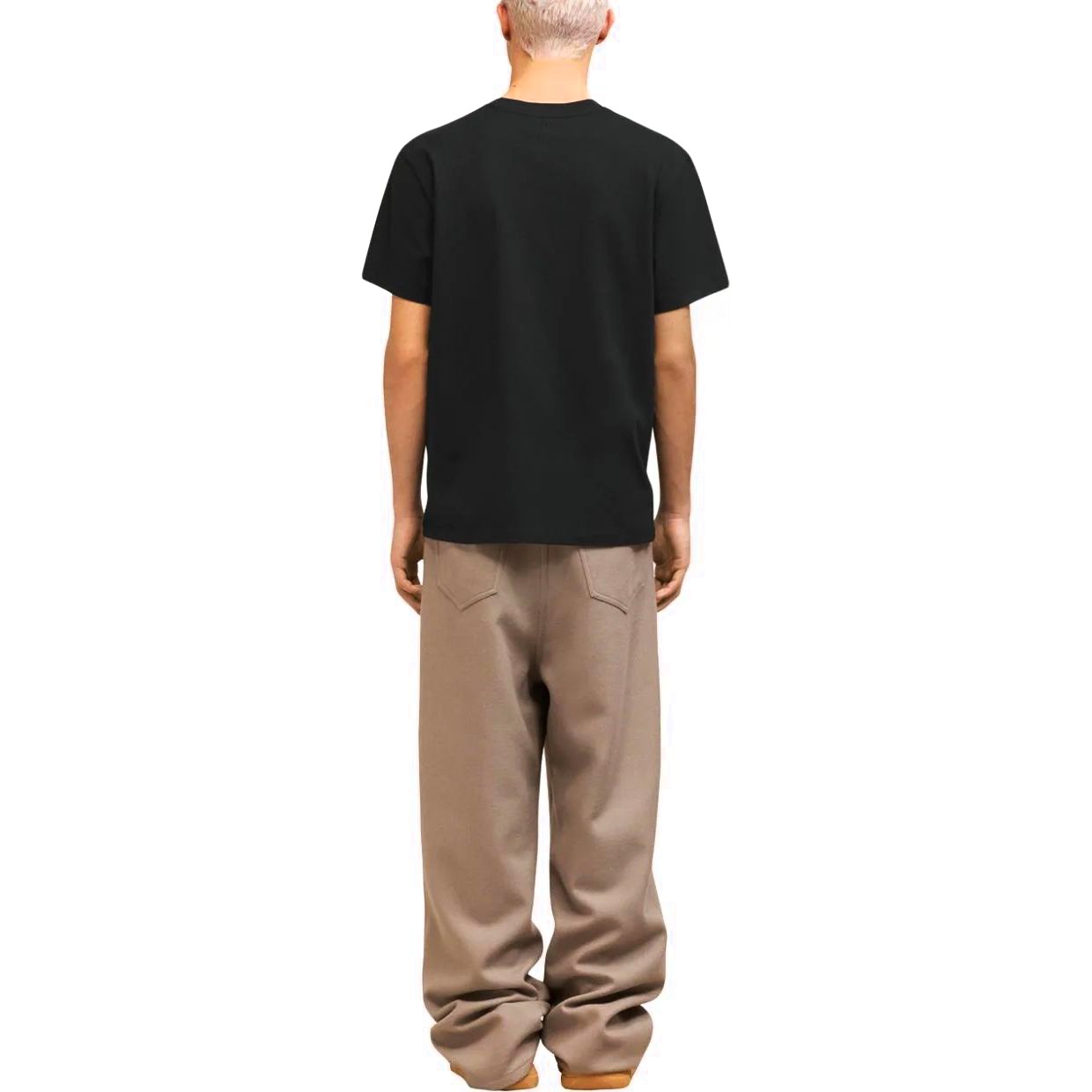 AMI PARIS Marškinėliai trump. rankovėmis, Juoda, Adc t-shirt 4