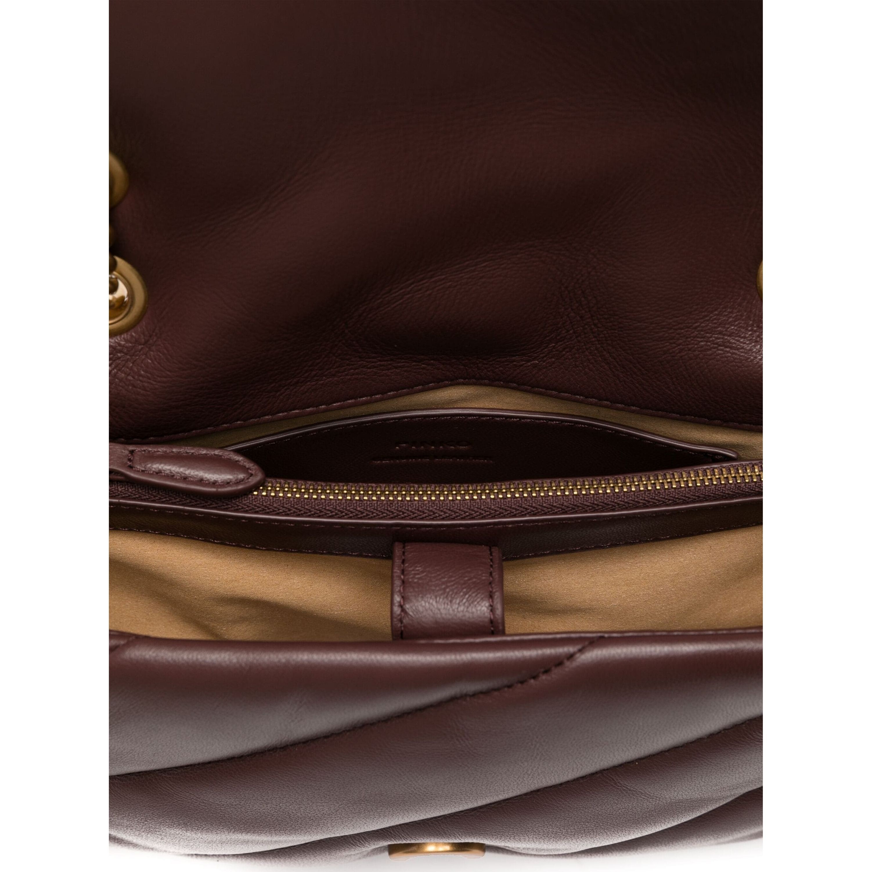 PINKO Rankinė per petį moterims, Ruda, Love puff shoulder bag 4