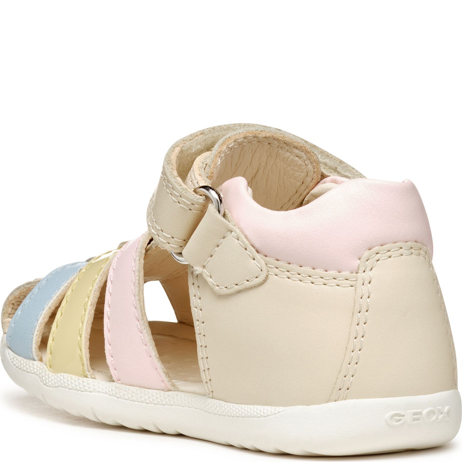 GEOX Basutės mergaitėms, Smėlio, Macchia sandals 3