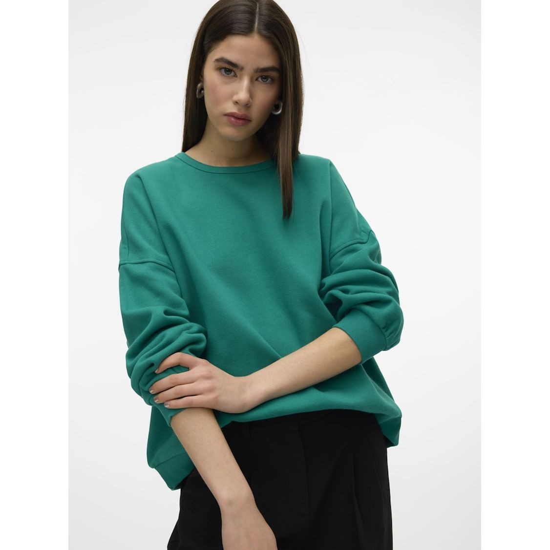 VERO MODA Sportinis nertinis moterims, Žalia, Vmmaly sweatshirt 6