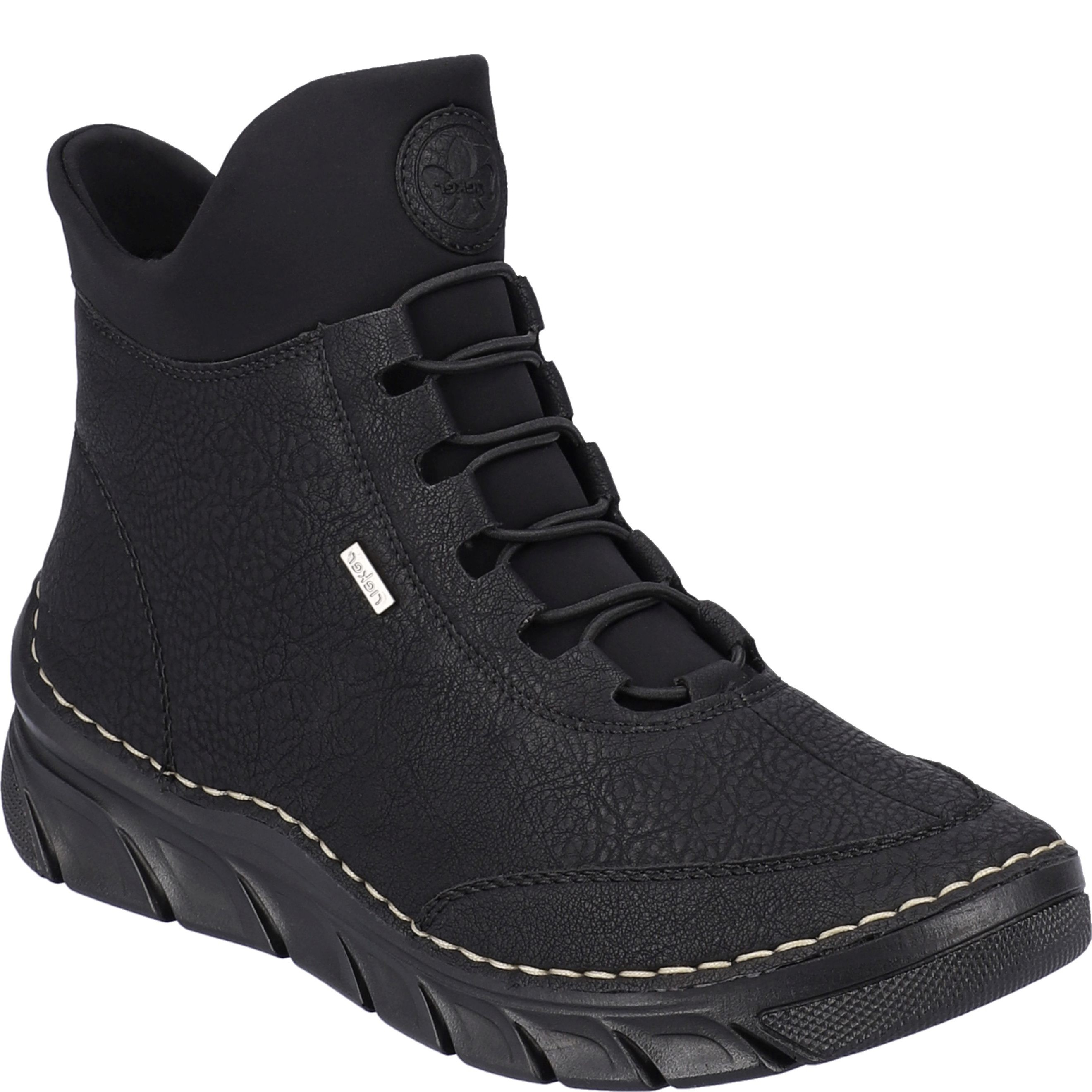 RIEKER Aulinukai moterims, Juoda, Ladies mid height boots 1