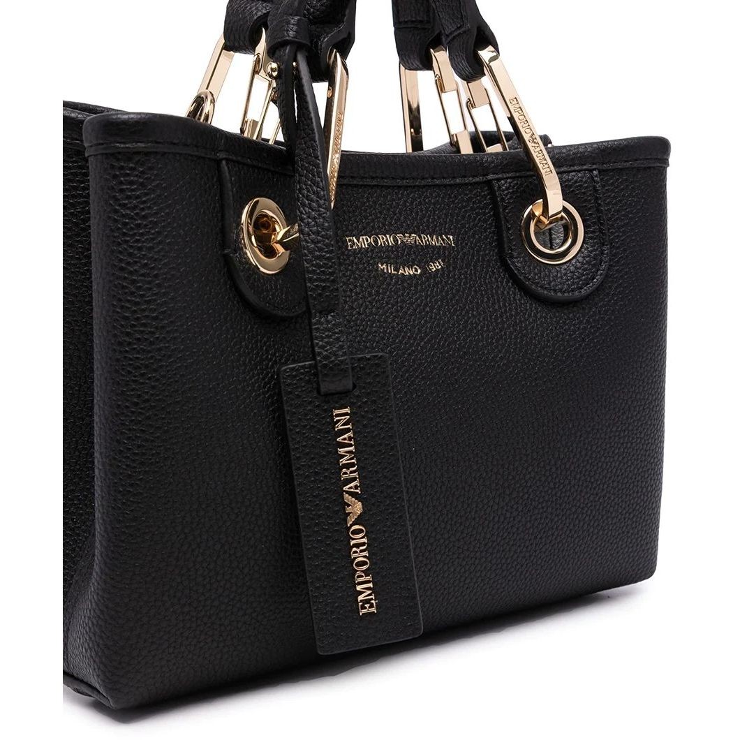 EMPORIO ARMANI Pirkinių krepšys moterims, Juoda, Shopping bag 3