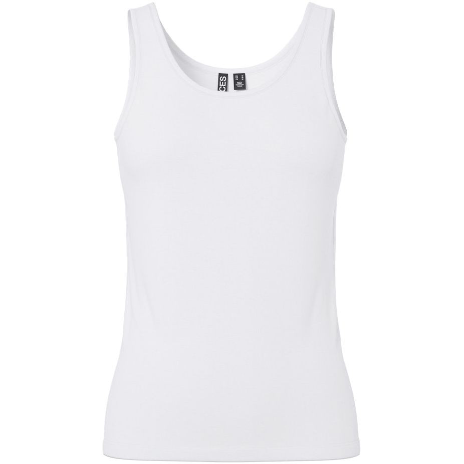 PIECES Marškinėliai moterims, Balta, PCSIRENE TANK TOP NO 1
