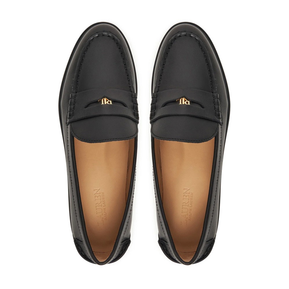 LAUREN RALPH LAUREN Loaferiai moterims, Juoda, Marli flats loafer, LAUREN RALPH LAUREN 5