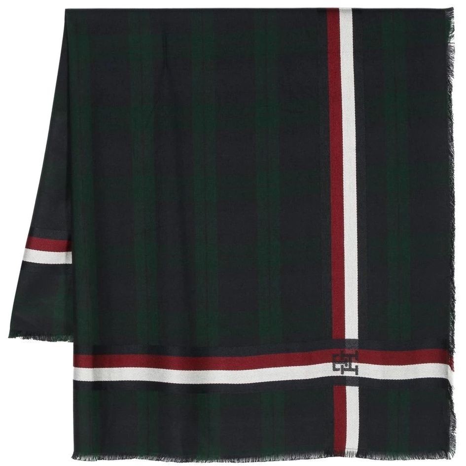 TOMMY HILFIGER Šalikas moterims, Juoda, EAST COAST PREP BLANKET 1