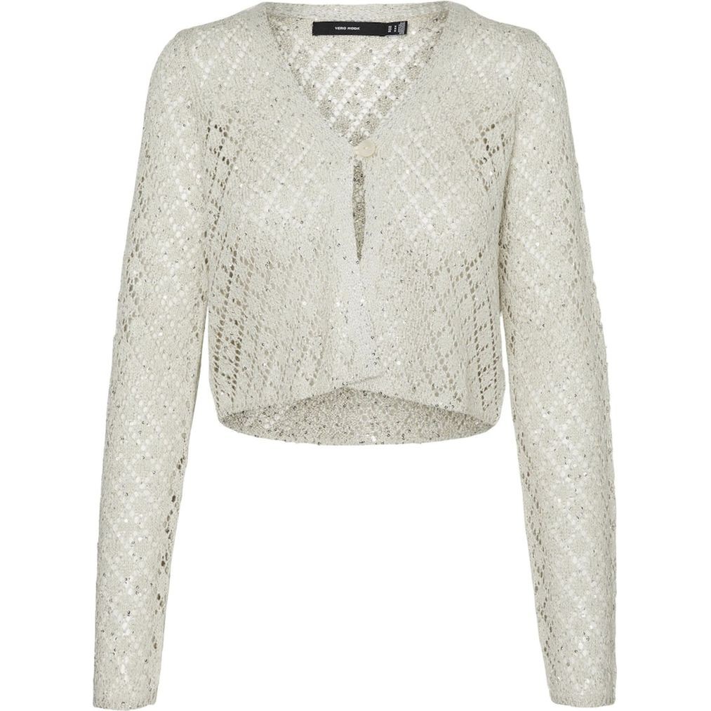 VERO MODA Kardiganas moterims, Smėlio, Vmleilani cardigans 1