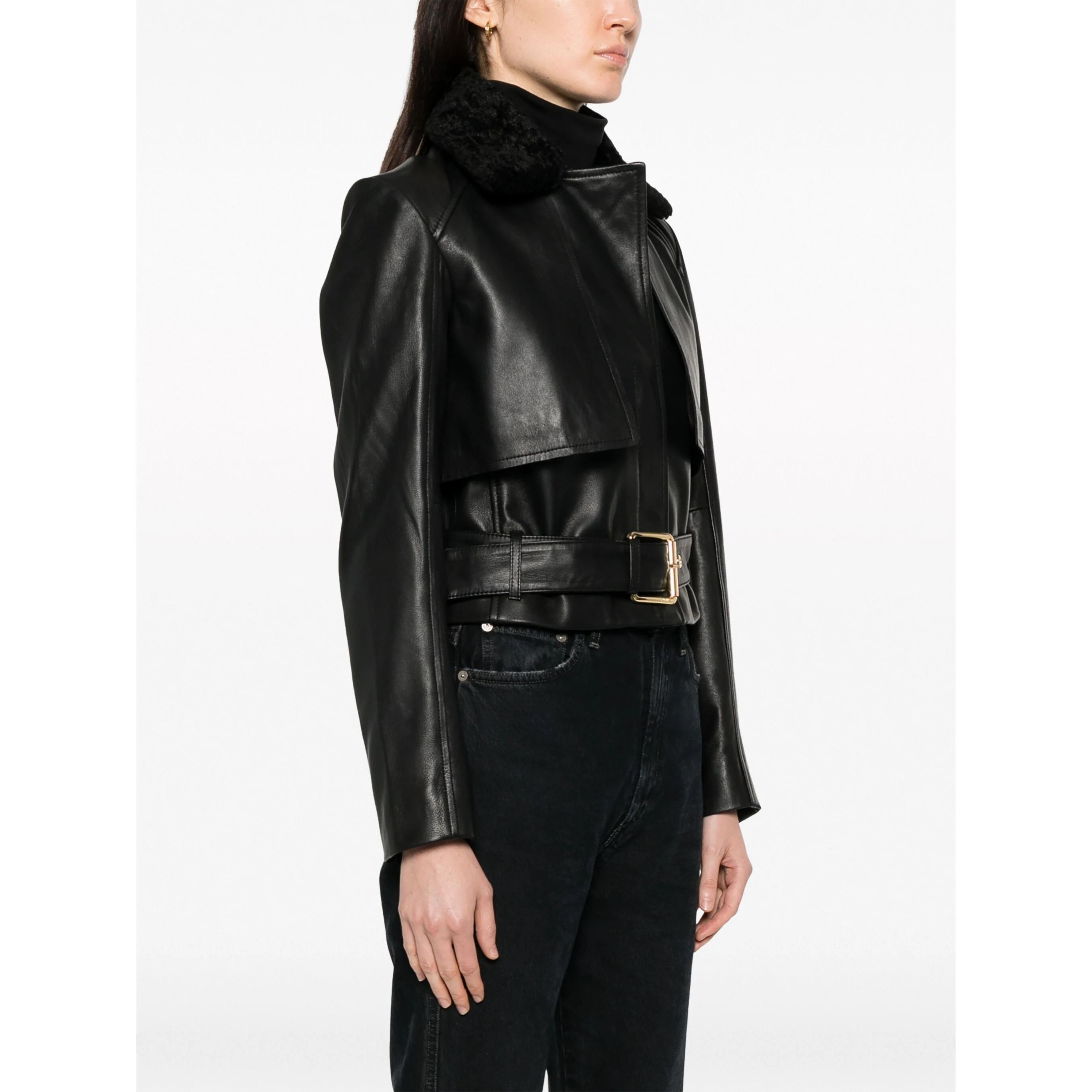 PINKO Odinis švarkas moterims, Juoda, Geppetto jacket 1