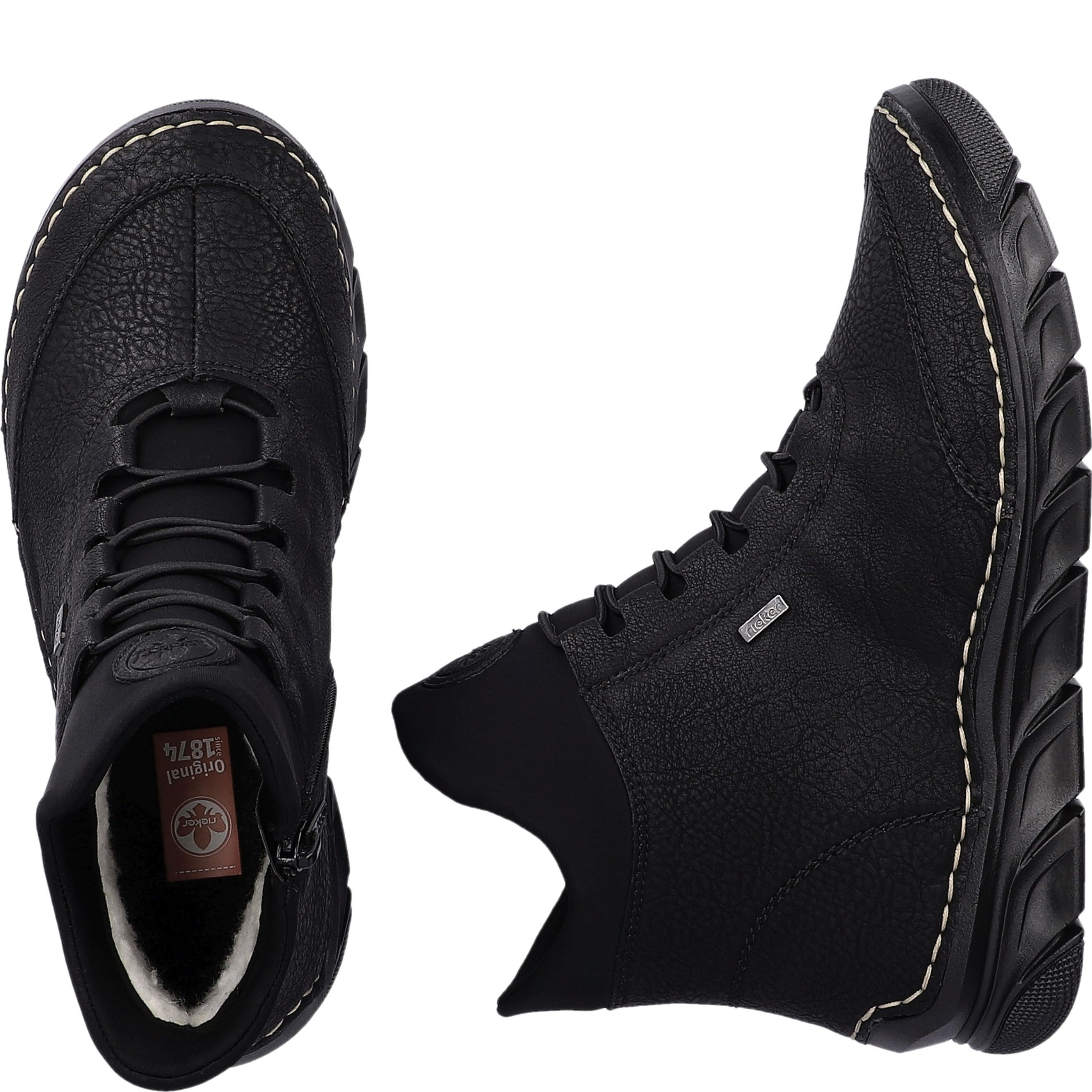 RIEKER Aulinukai moterims, Juoda, Ladies mid height boots 11