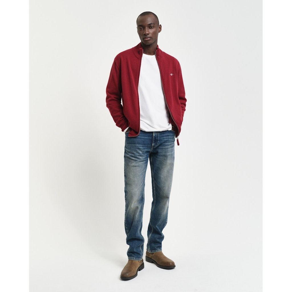 GANT Džemperis vyrams, Raudona, Superfine lambswool jumper 5