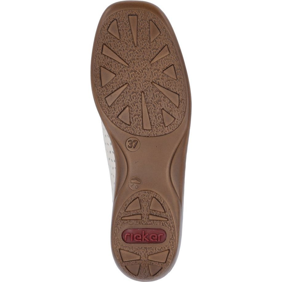 RIEKER Loaferiai moterims, Balta, Slipper 9