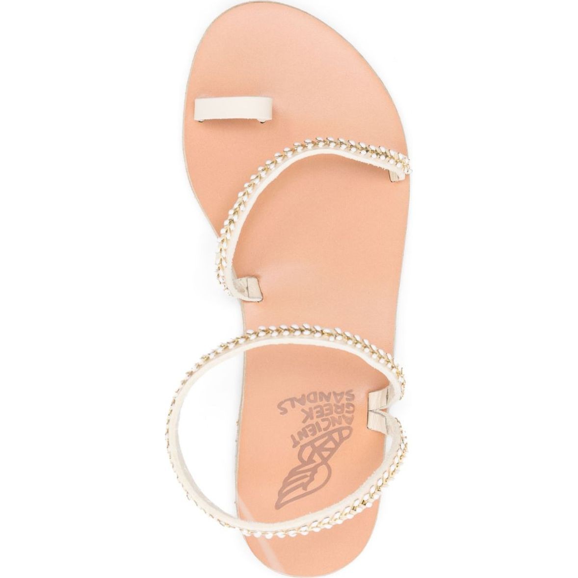 ANCIENT GREEK SANDAL Basutės moterims, Balta, Apli eleftheria sandals sandal 4