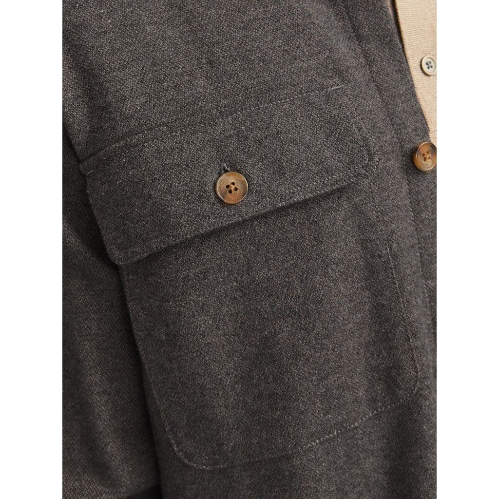 JACK & JONES Lengva striukė vyrams, Juoda, Raymond melange solid 5