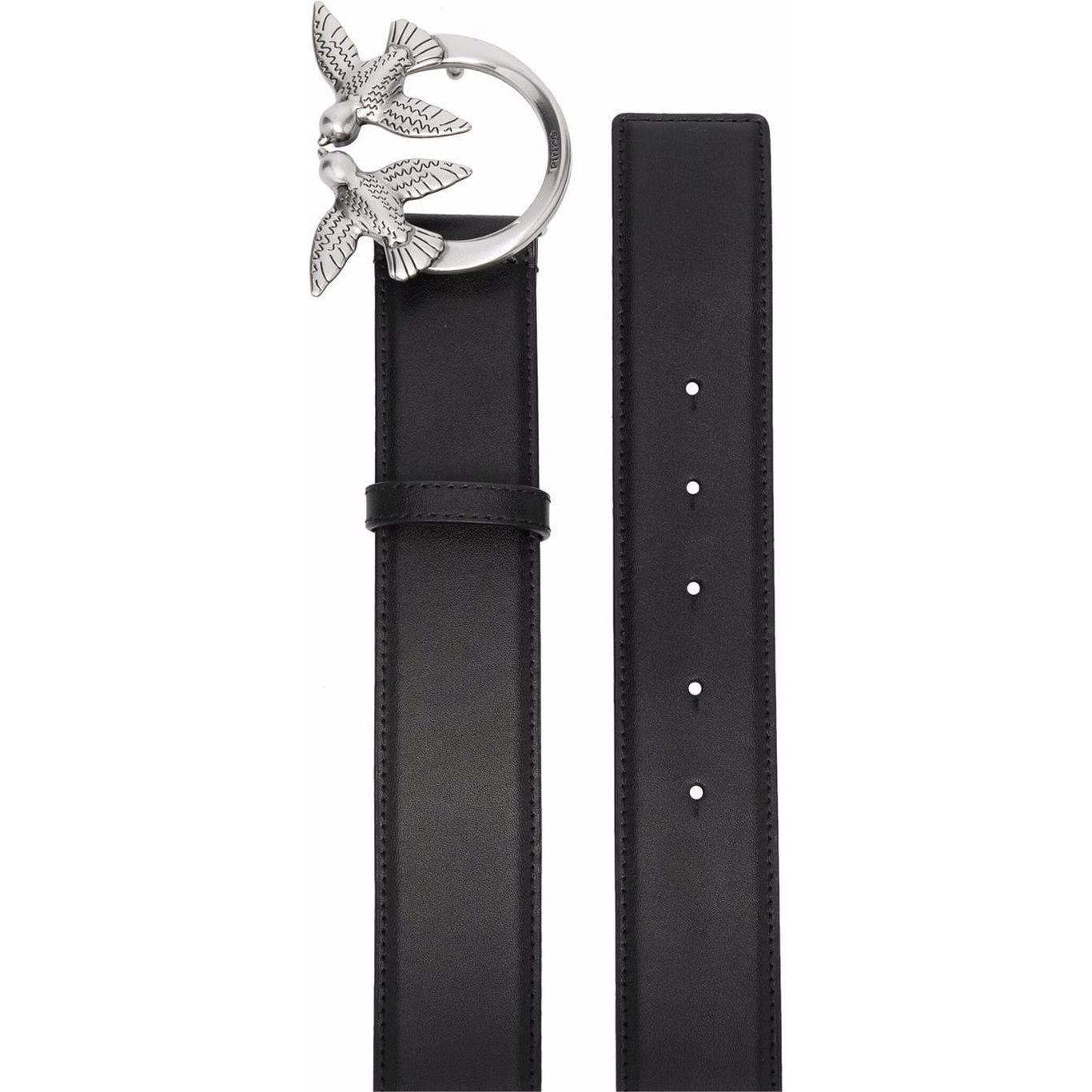 PINKO Diržas moterims, Juoda, Love berry simply belt 2