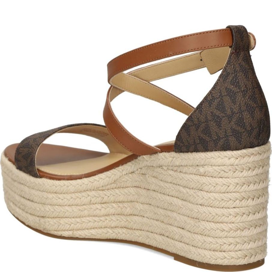 MICHAEL KORS Espadrilės moterims, Ruda, Serena wedge espadrille 3