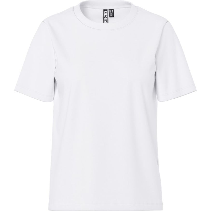 PIECES Marškinėliai moterims, Balta, Ria solid tee 1