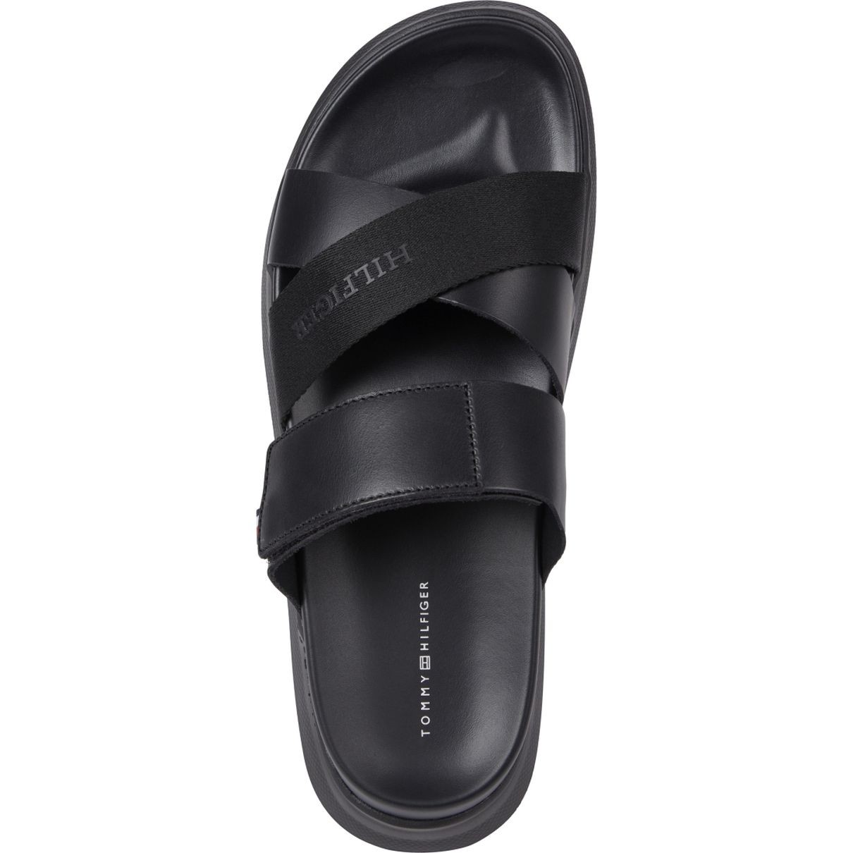 TOMMY HILFIGER Šlepetės vyrams, Juoda, Density mix sandal 3