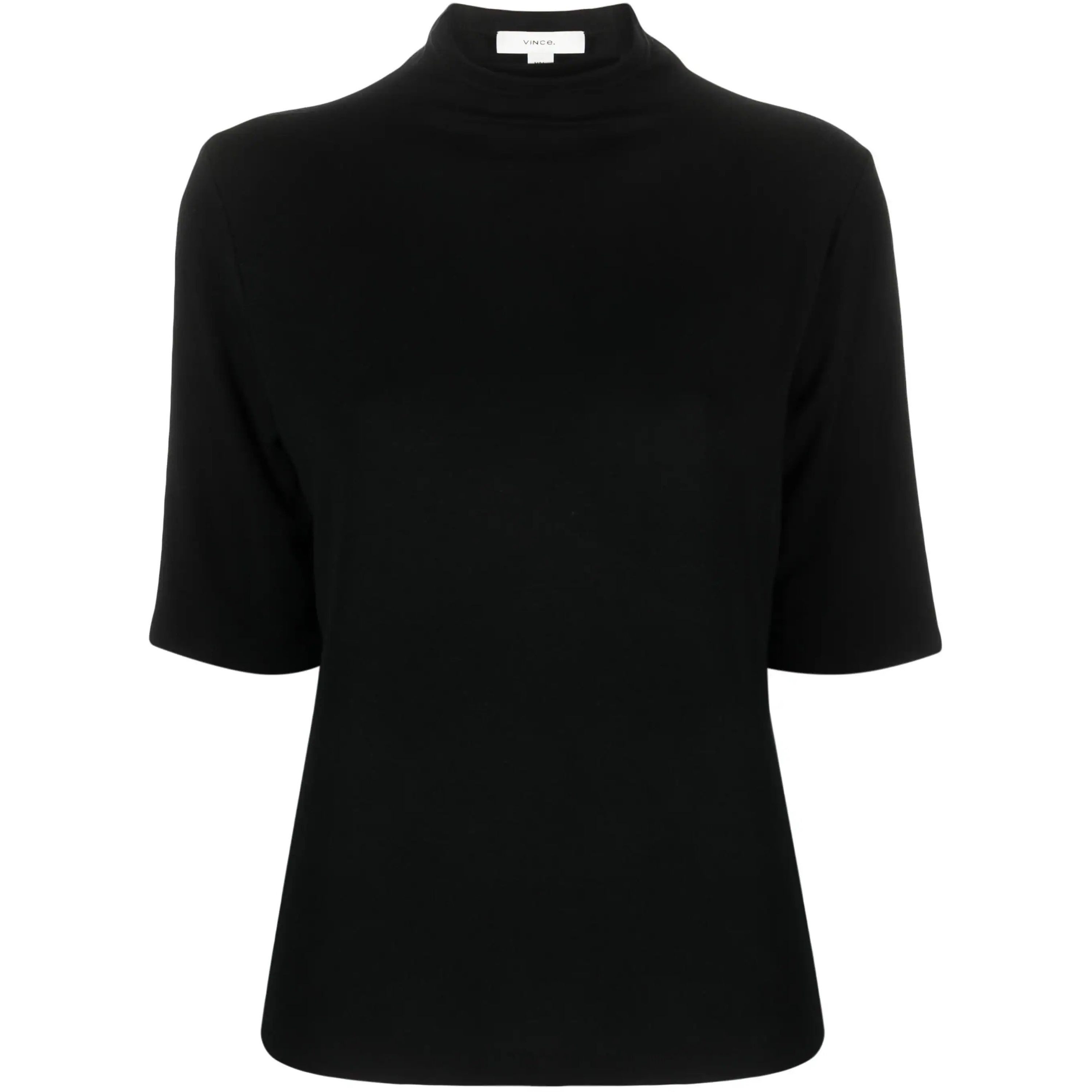 VINCE Megztinis moterims, Juoda, Relaxed elbow sweater 1