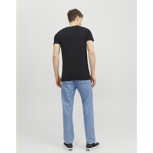 JACK & JONES Marškinėliai vyrams, Juoda, JJEBASIC O-NECK TEE 2