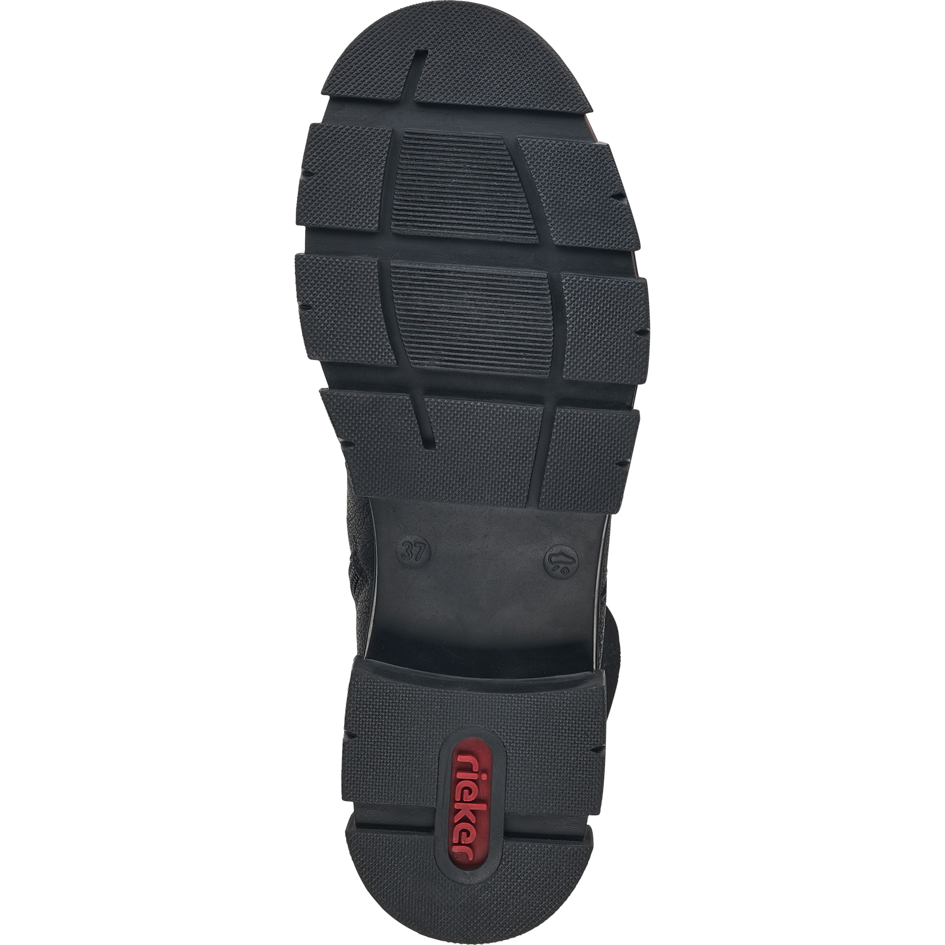 RIEKER Aulinukai moterims, Juoda, BOOTIES 6