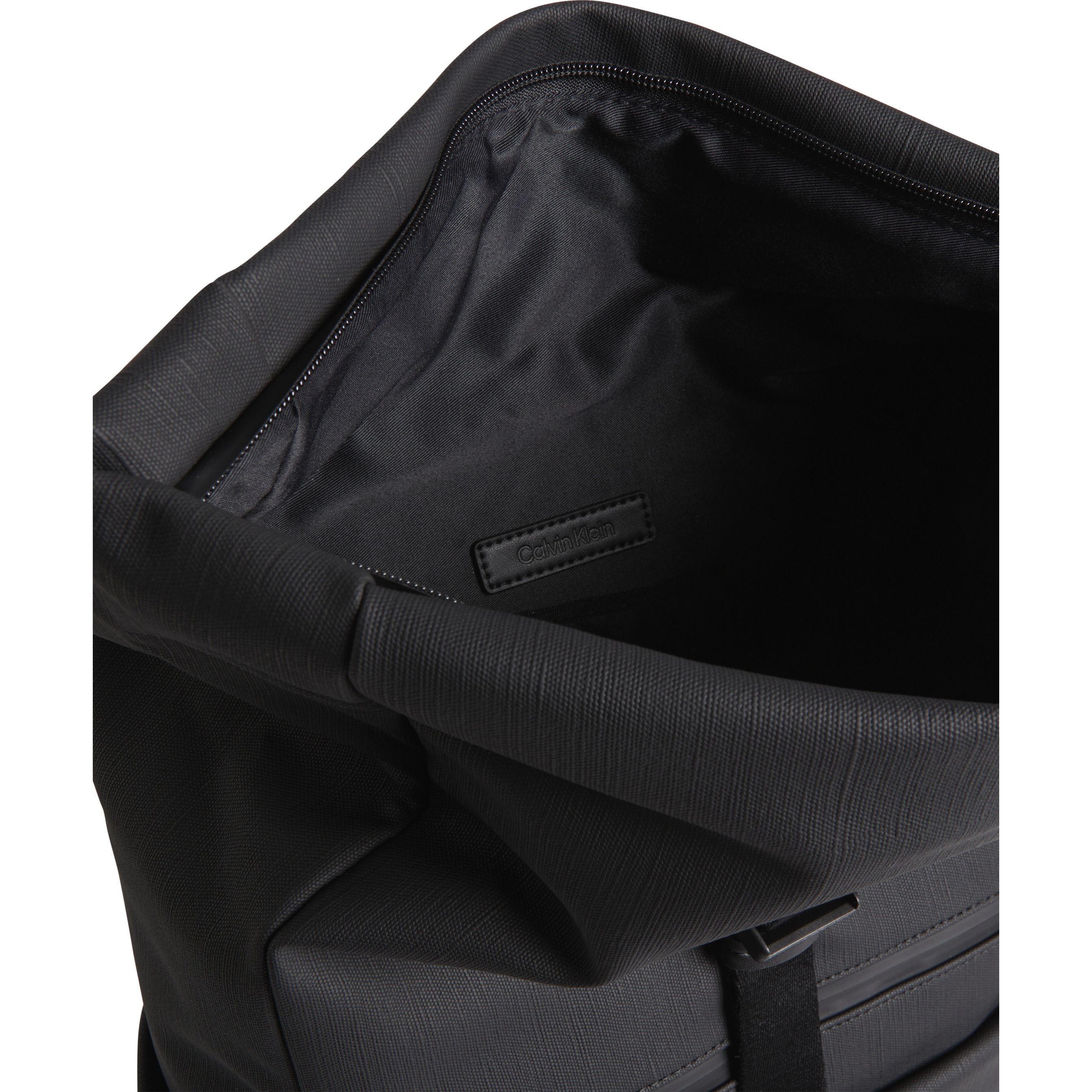 CALVIN KLEIN Kuprinė vyrams, Juoda, Tech sensual roll top backpack 3