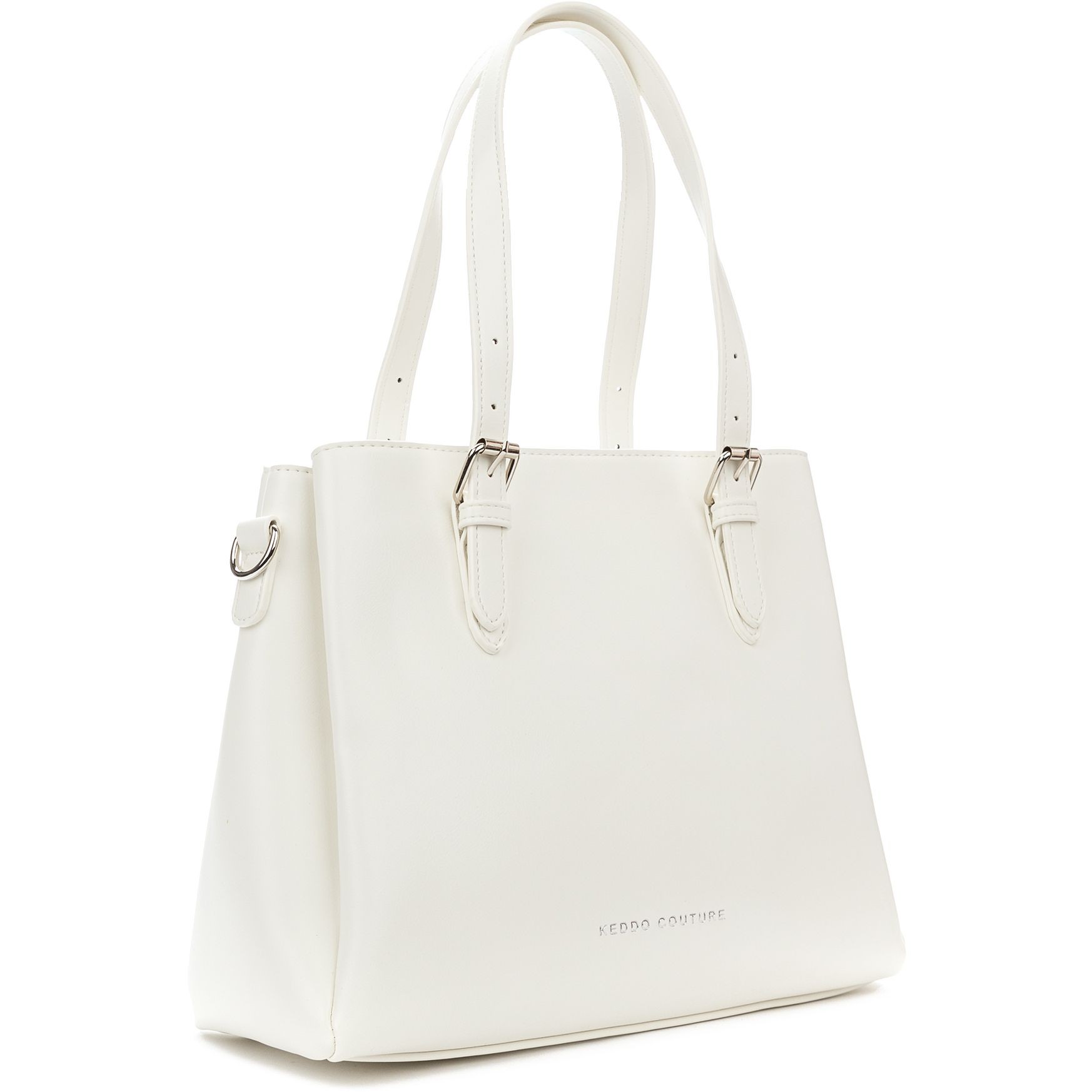 KEDDO COUTURE Pirkinių krepšys moterims, Balta, Tote bag 1