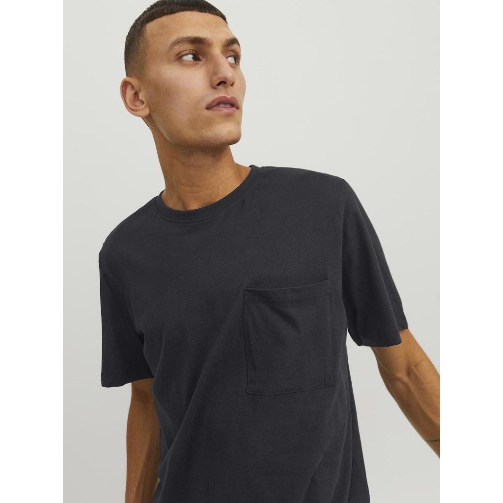 JACK & JONES Marškinėliai vyrams, Juoda, JJENOA POCKET TEE SS 7