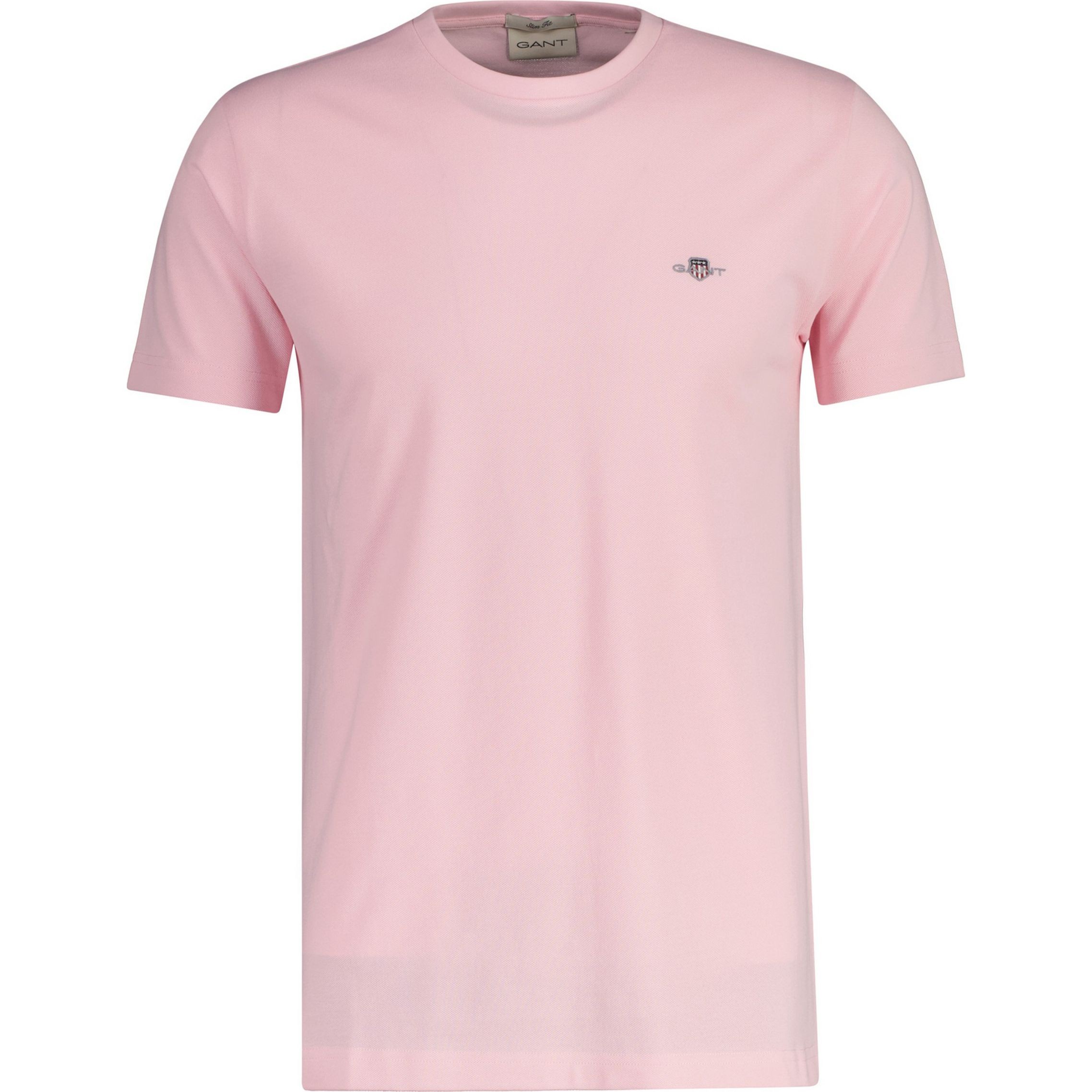 GANT Marškinėliai vyrams, Rožinė, SLIM PIQUE SS T-SHIRT 1