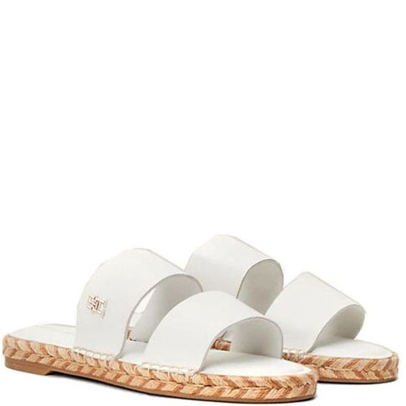 TOMMY HILFIGER Šlepetės moterims, Smėlio, Flat sandal 1