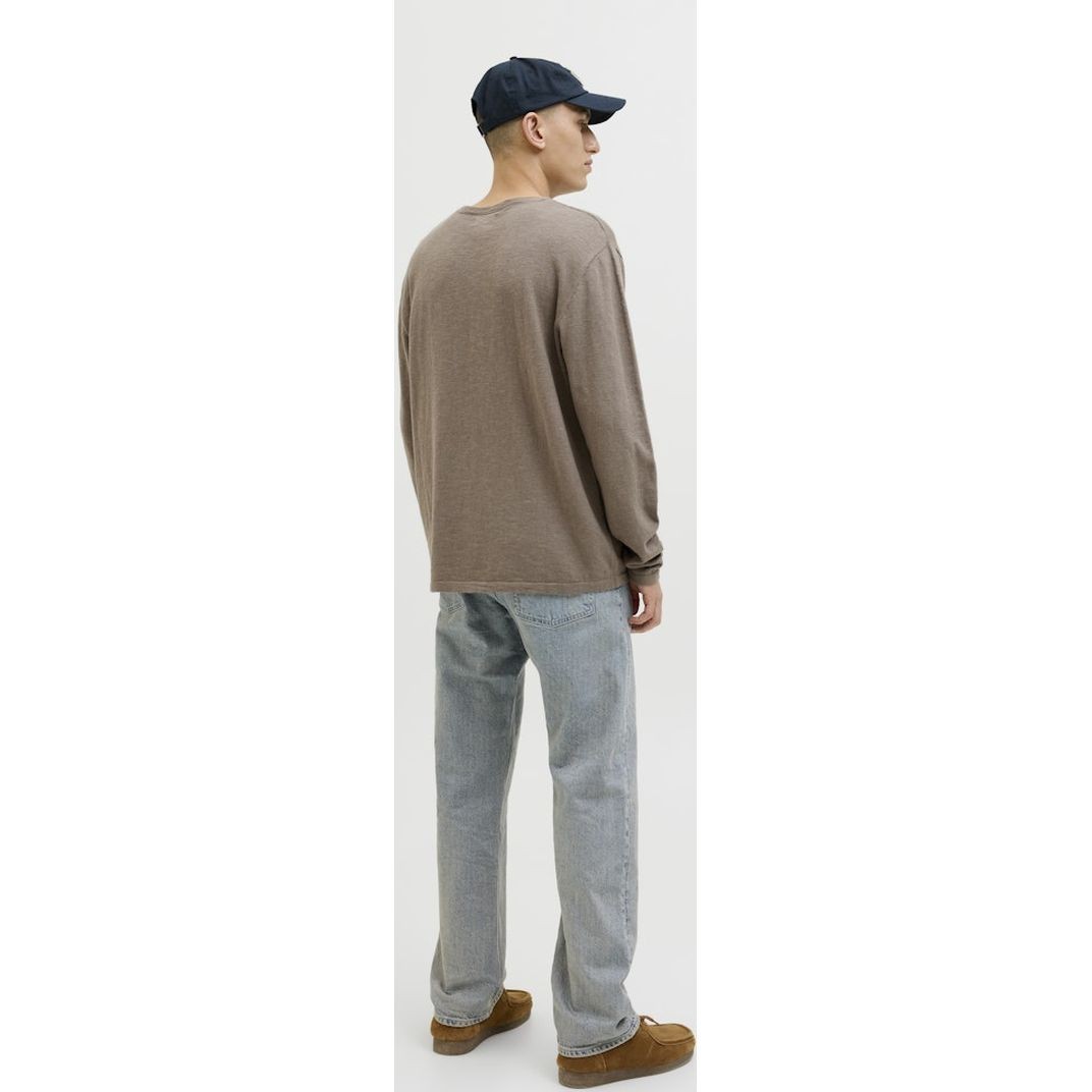 JACK & JONES Megztinis vyrams, Ruda, Summer knit crew neck 3