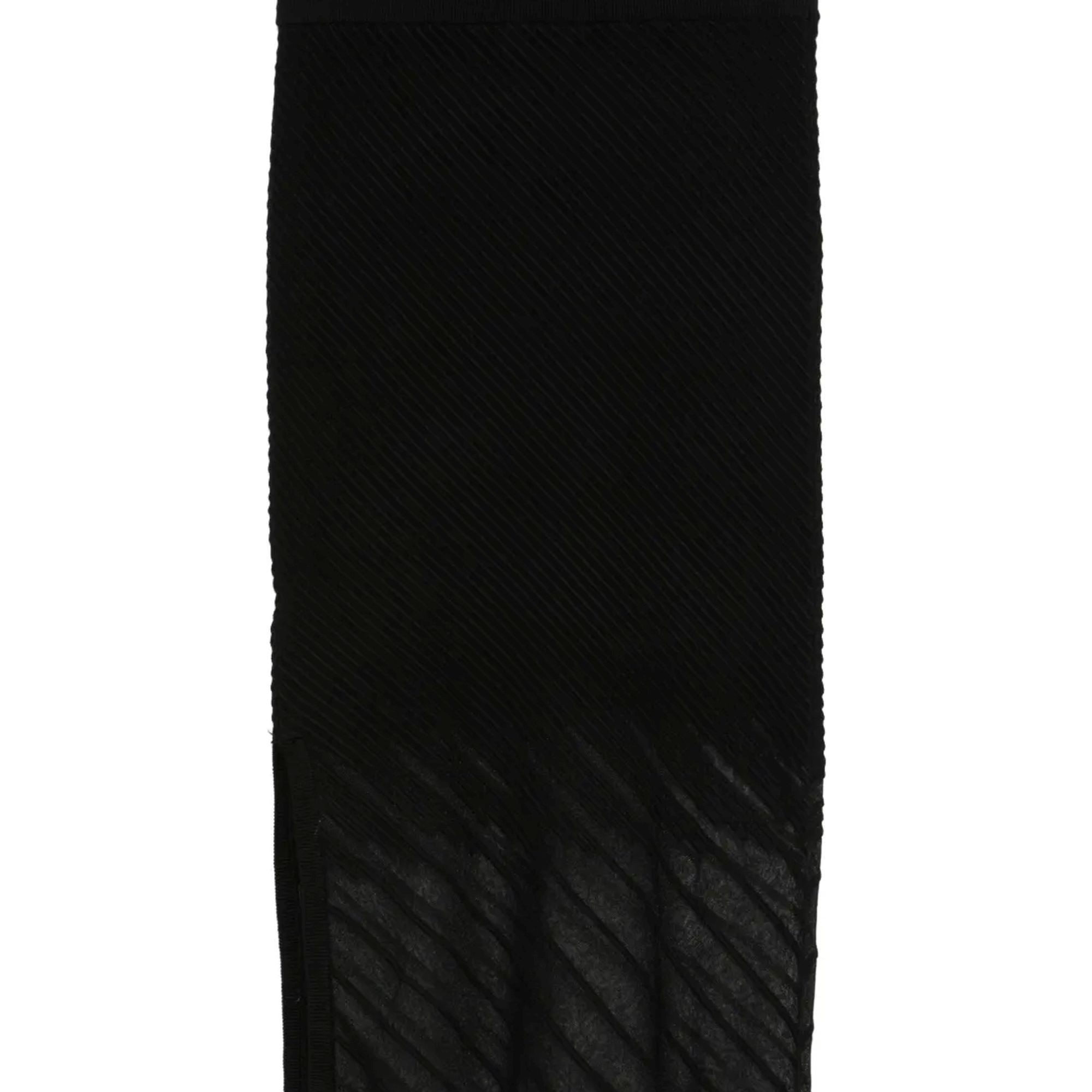DKNY Midi sijonas moterims, Juoda, Ribbed seamless midi skirt 2