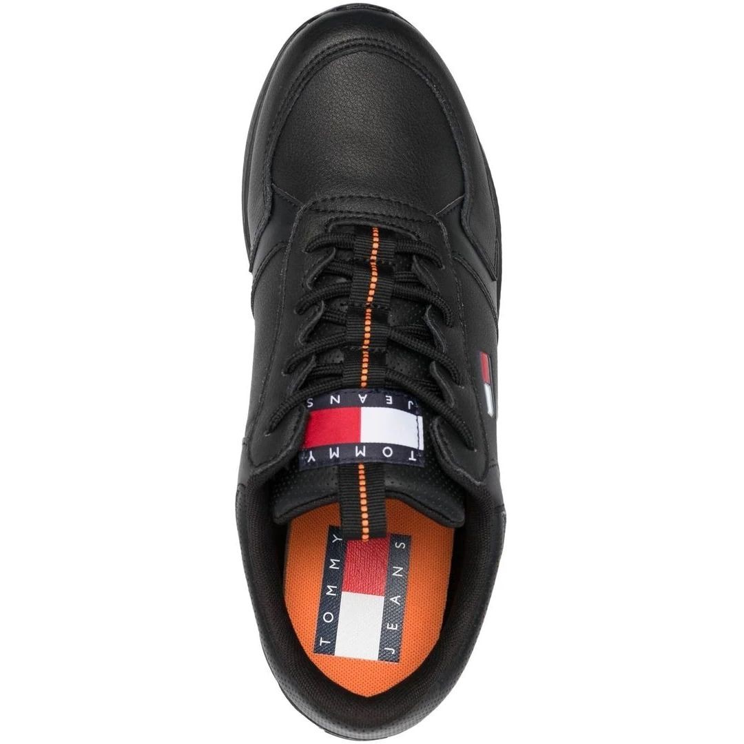 TOMMY JEANS Sportiniai bateliai vyrams, Juoda,  FLEXI RUNNER ESS SHOE 4