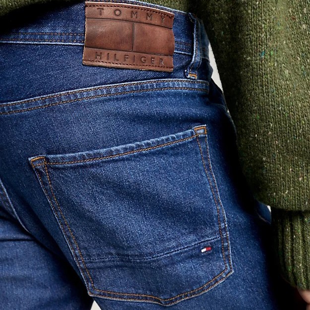 TOMMY HILFIGER Tiesūs džinsai  vyrams, Mėlyna, Straight denton str rouse 4