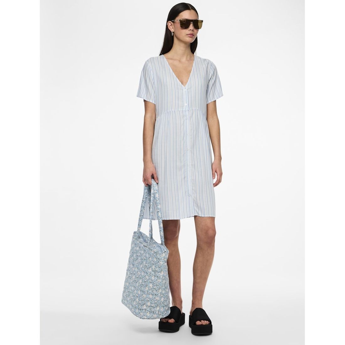 PIECES Mini suknelė moterims, Mėlyna, Pcalvina mini dress 7