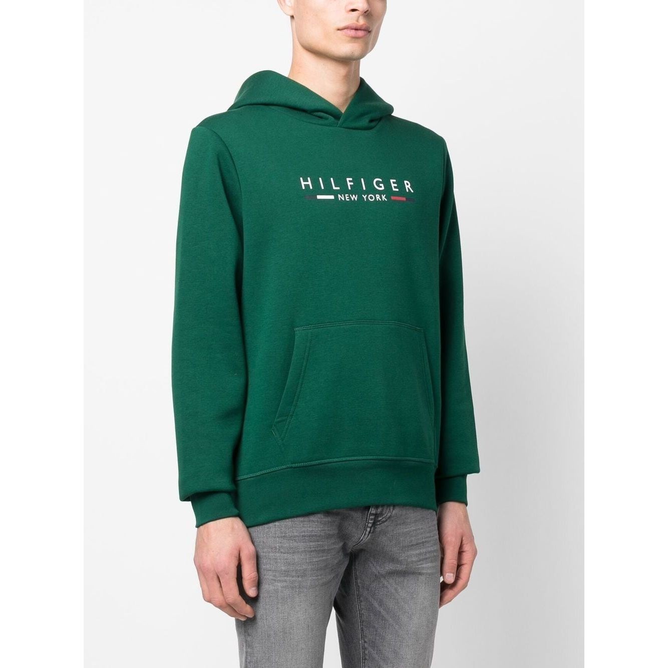 TOMMY HILFIGER Džemperis vyrams, Žalia, Hilfiger new york hoody 3