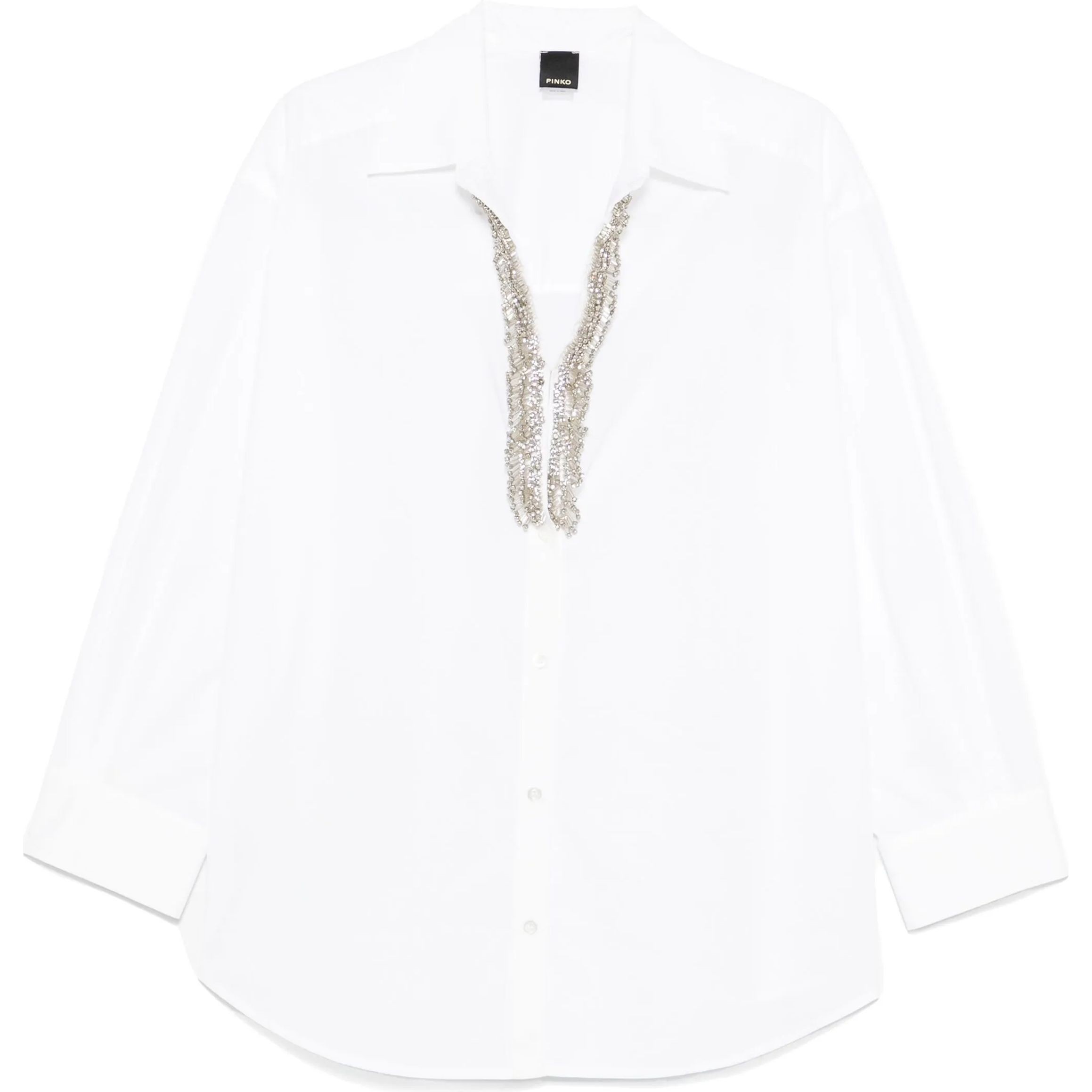 PINKO Marškiniai ilgomis rankovėmis moterims, Balta, Capirai shirt