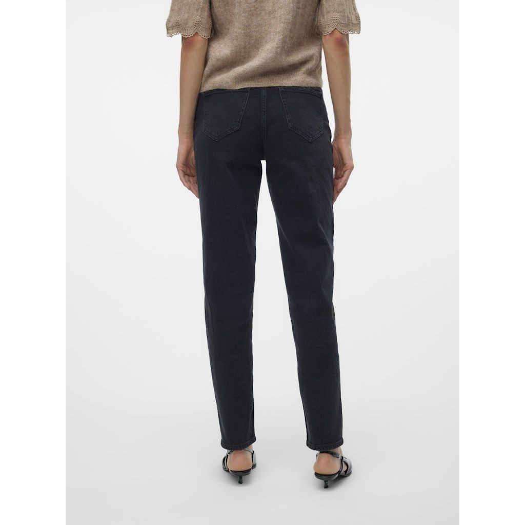 VERO MODA Aptempti džinsai moterims, Juoda, Tessa mom jeans 7