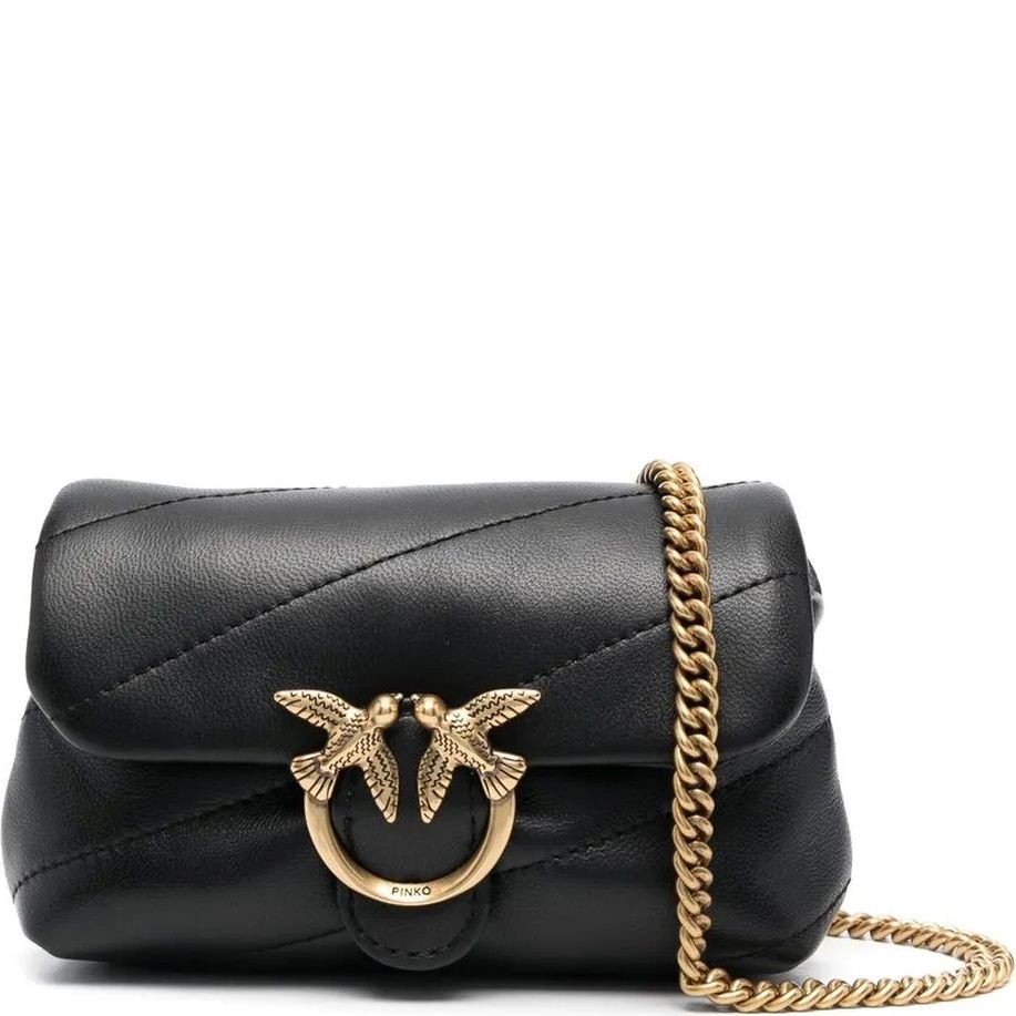 PINKO Rankinė per petį moterims, Juoda, Love mini shoulder bag 1