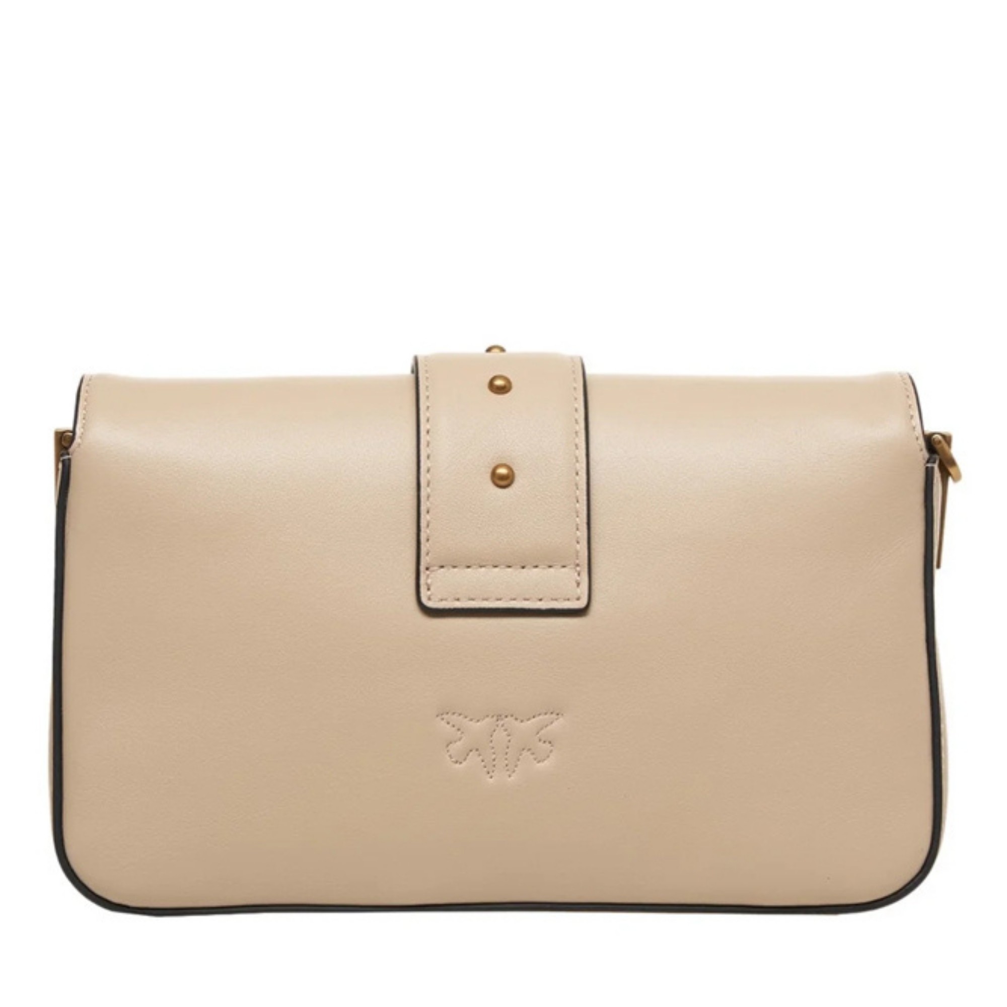 PINKO Rankinė per petį moterims, Smėlio, Love one mini shoulder bag 2