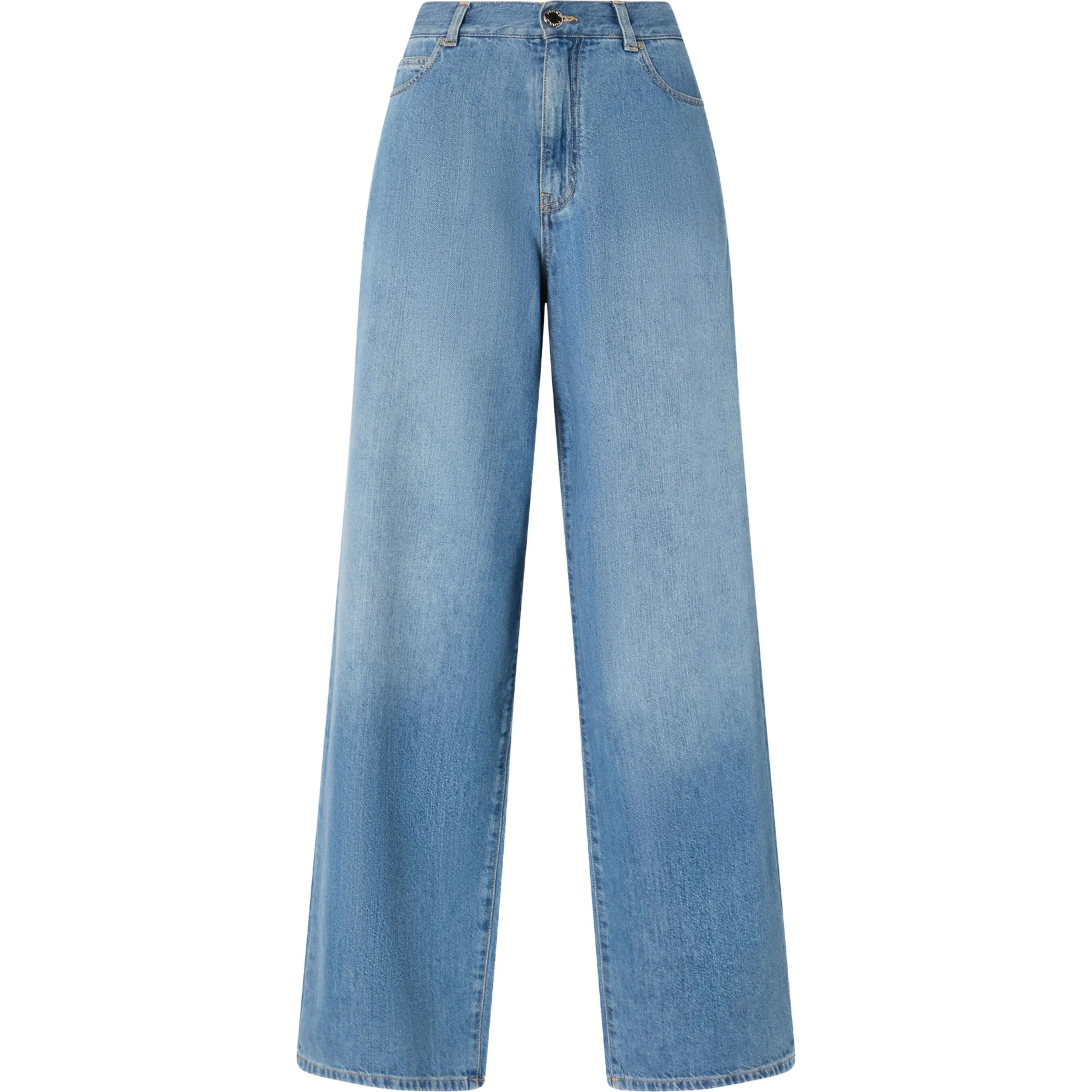 PINKO Platūs džinsai moterims, Mėlyna, Lauryn loose 1