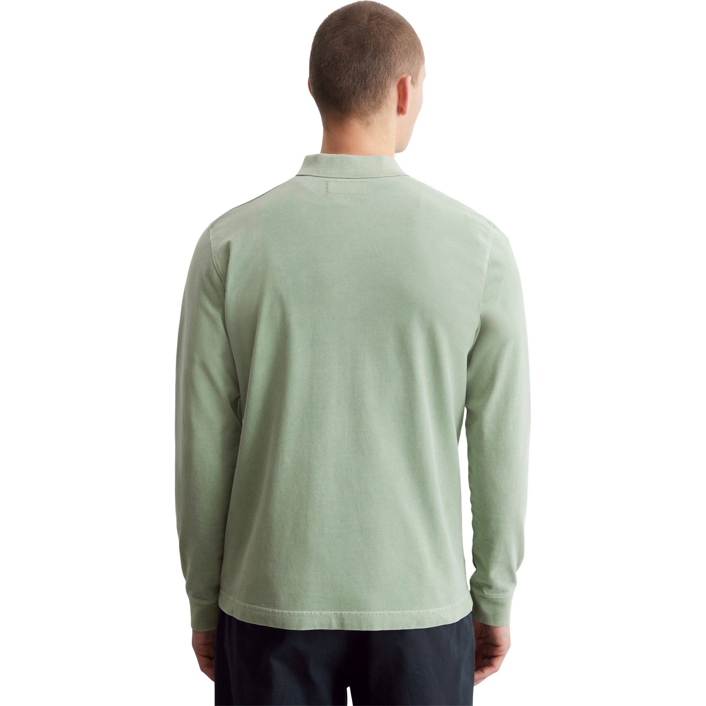 MARC O'POLO Polo marškiniai ilgos rank. vyrams, Žalia, Polo long 520223655004 3